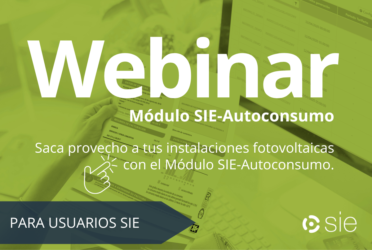 Webinar especial Modulo SIE-Autoconsumo